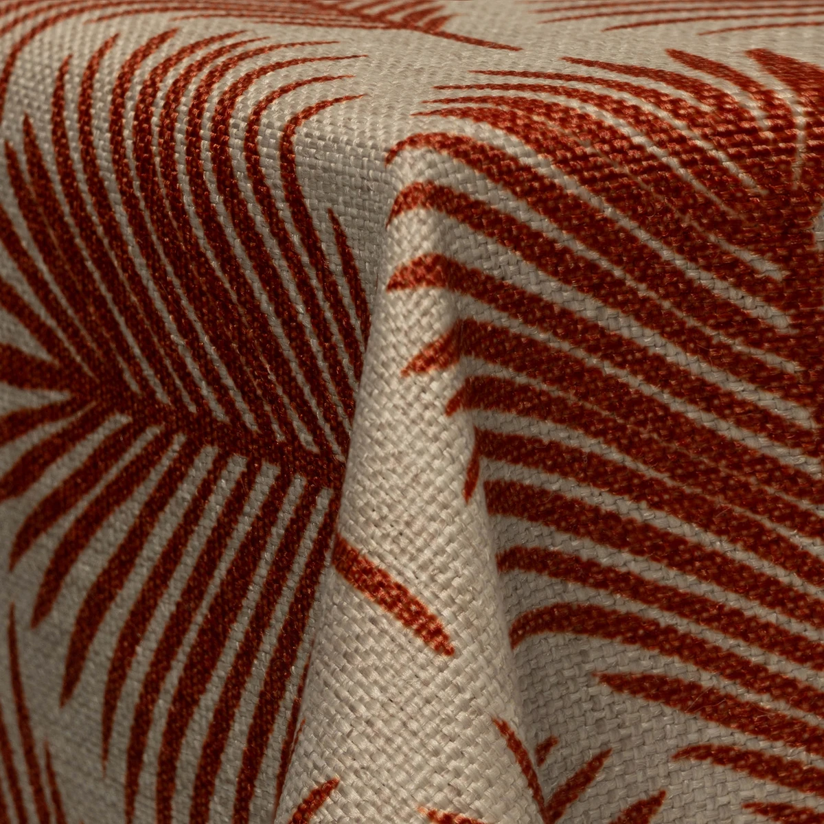 Rust linen swatch