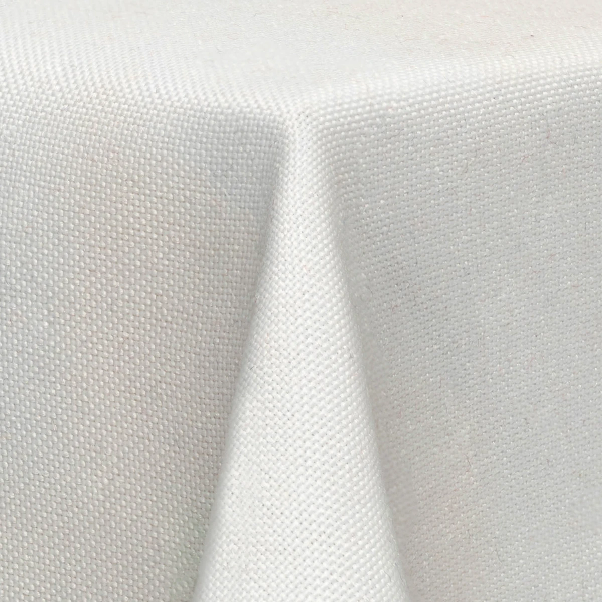 Polyester Tablecloths — Black, White & Ivory in White