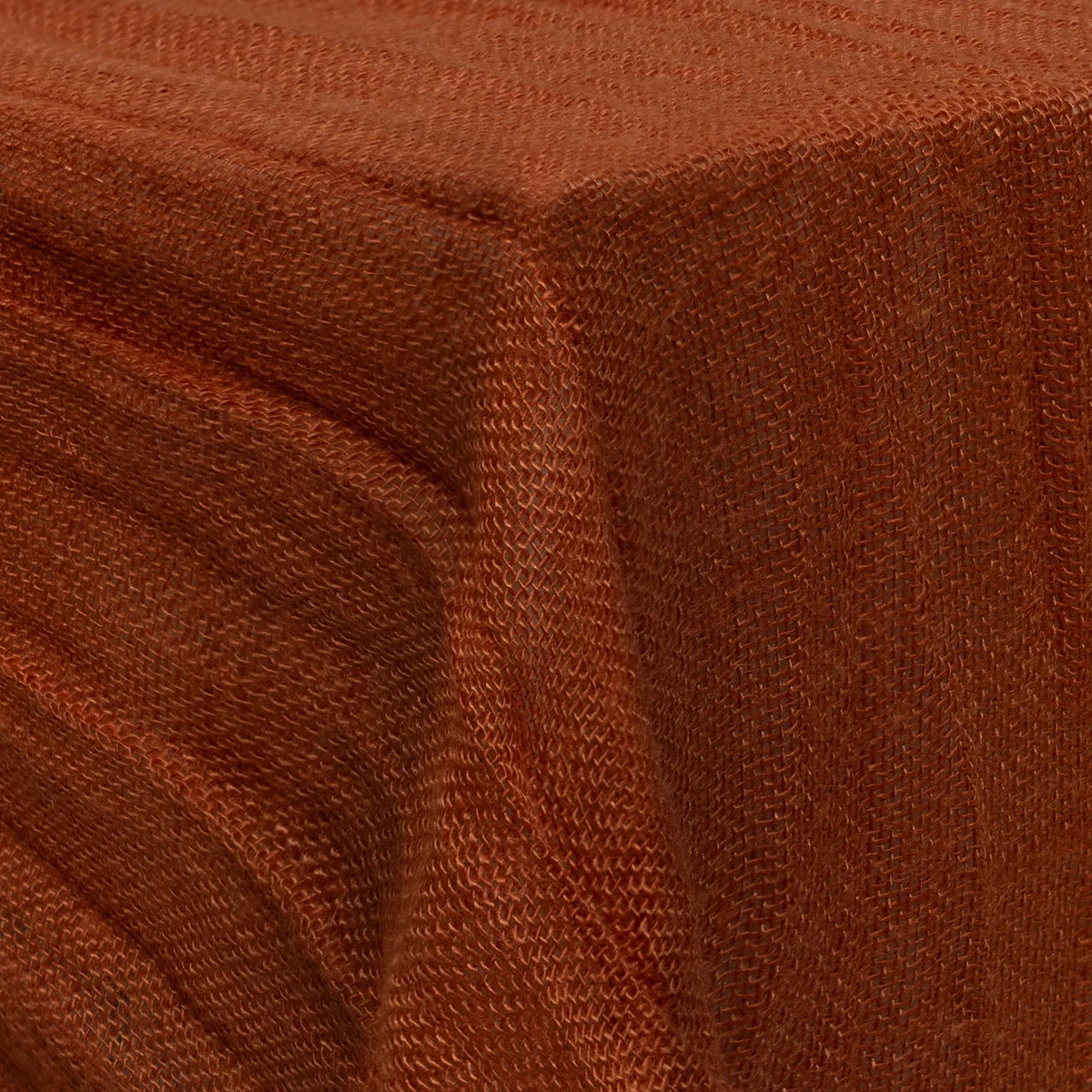 Rust linen swatch