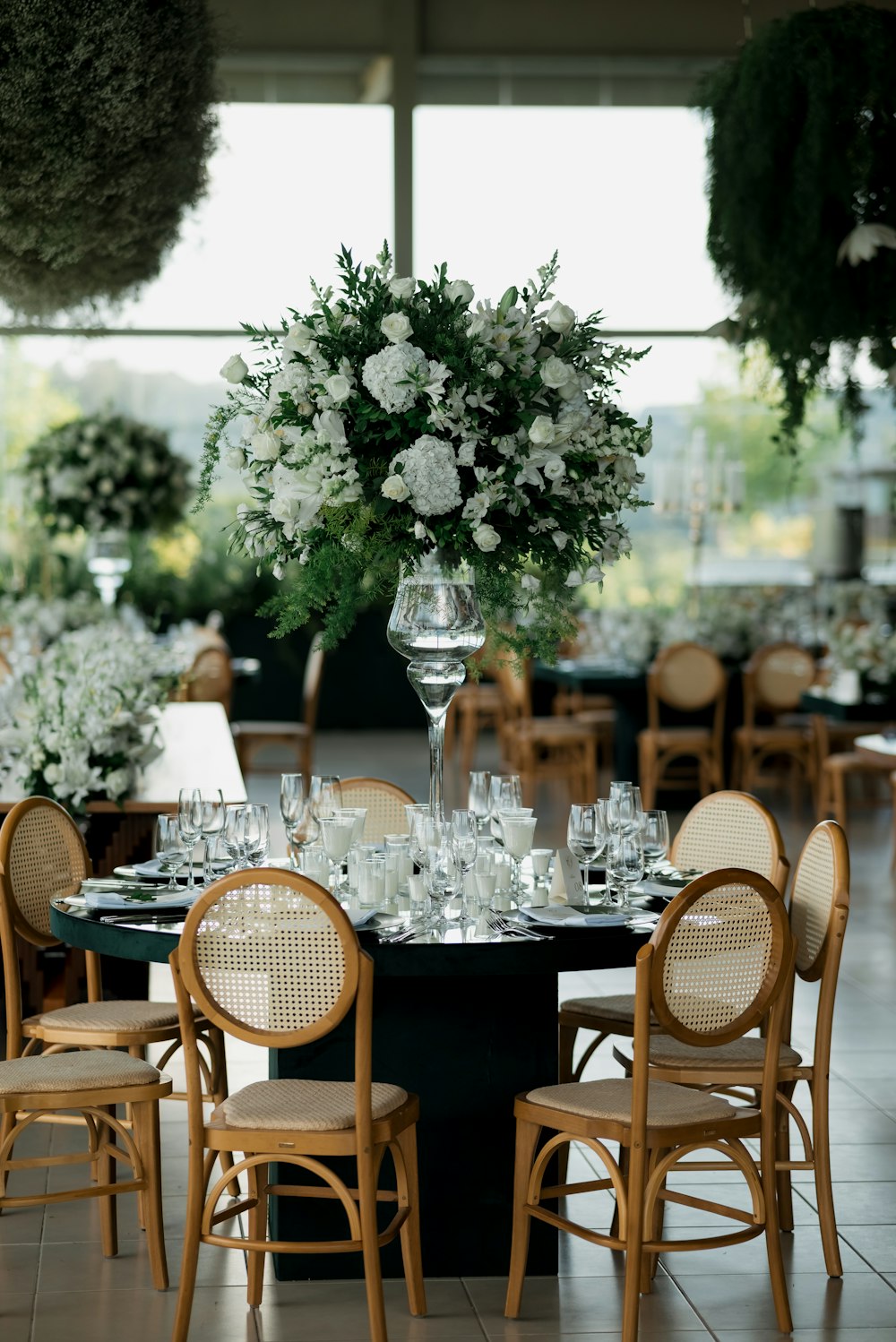 Cream and bone neutral wedding table setting